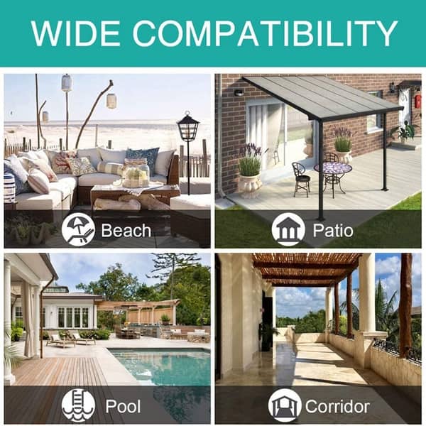 Pro Space Outdoor Curtain for Patio Waterproof Privacy Panel 50"x 96" ( 1 Panel ) Bed Bath